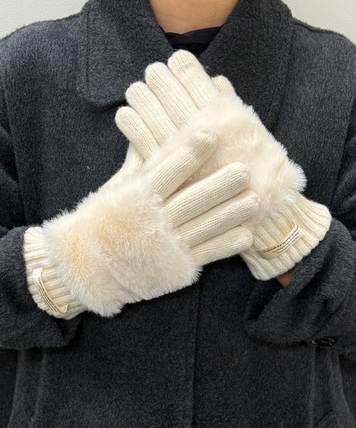SETUP7（セットアップセブン） 手袋 「SETUP7」C'est doux ファー付き