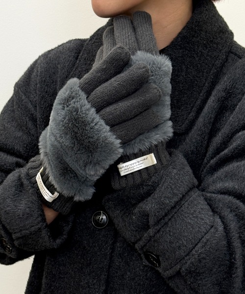 SETUP7（セットアップセブン） 手袋 「SETUP7」C'est doux ファー付き