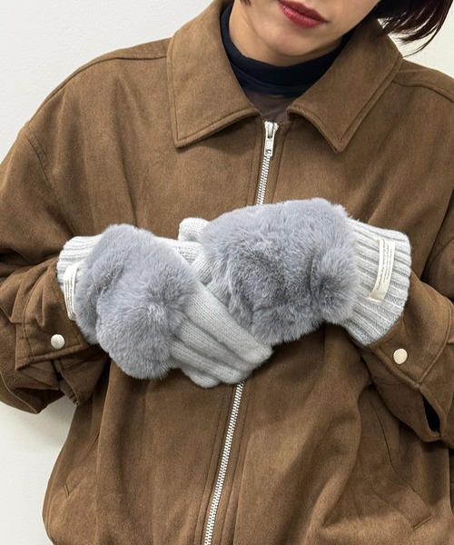 SETUP7（セットアップセブン） 手袋 「SETUP7」C'est doux ファー付き