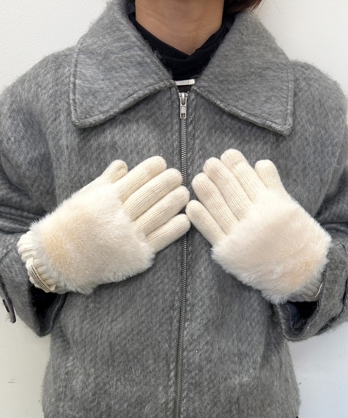SETUP7（セットアップセブン） 手袋 「SETUP7」C'est doux ファー付き