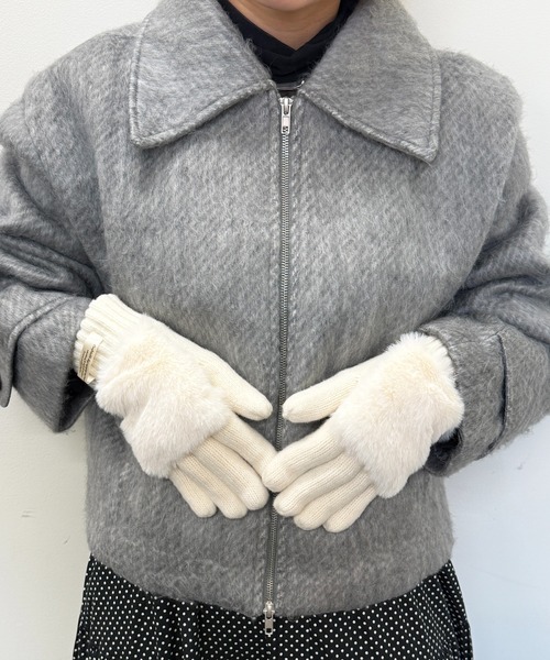 SETUP7（セットアップセブン） 手袋 「SETUP7」C'est doux ファー付き