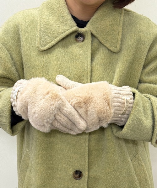 SETUP7（セットアップセブン） 手袋 「SETUP7」C'est doux ファー付き