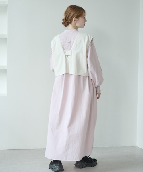 「Crisp」 ベスト FREE カーキ レディース_画像4