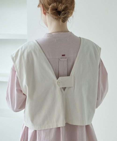 「Crisp」 ベスト FREE カーキ レディース_画像5