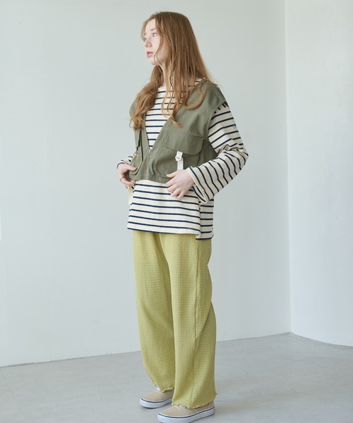 「Crisp」 ベスト FREE カーキ レディース_画像9