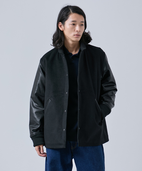 BC.STOCK バーシティージャケット　スタジャン　ウール　ベーセーストック BC.STOCK バーシティージャケット スタジャン ウール ベーセーストック