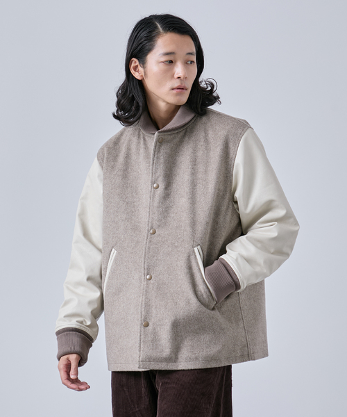 B.C STOCK（ベーセーストック） スタジャン タスマニアウール ウインド