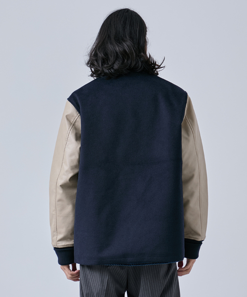 B.C STOCK（ベーセーストック） スタジャン タスマニアウール ウインド