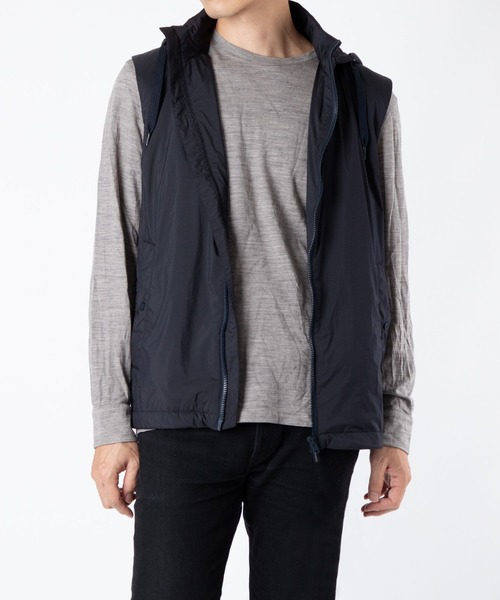 ベスト ジレ HERNO NUAGE VEST ヘルノ ニュアージュ フード ベスト メンズの画像