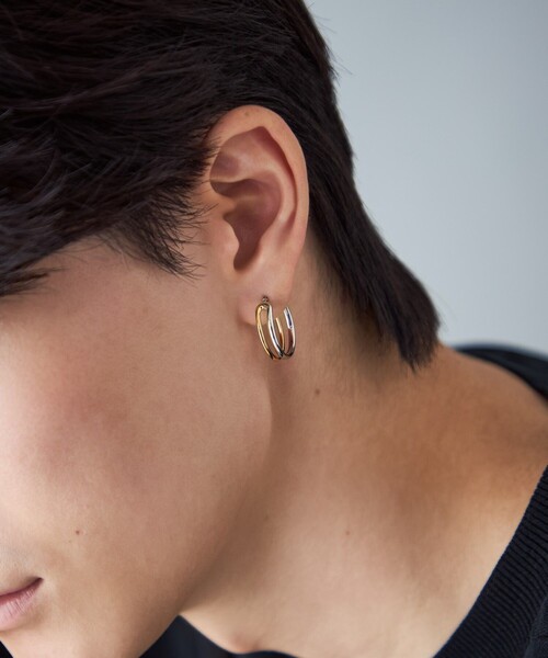 Jouete（ジュエッテ） ピアス 「ラップピアス」 ダブルフープ コンビ