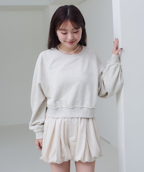 Stone コットントレーナー クリームS 新作】STONE ISLAND メンズ スウェットシャツ (STONE ISLAND