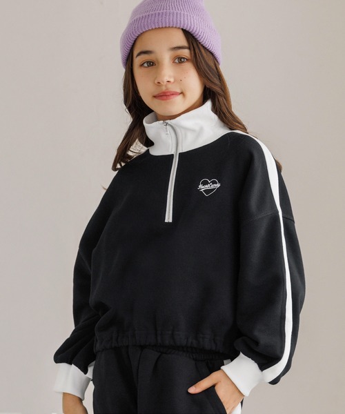 coca（コカ） tシャツ キッズ ハーフジップライントップス キッズ 子供