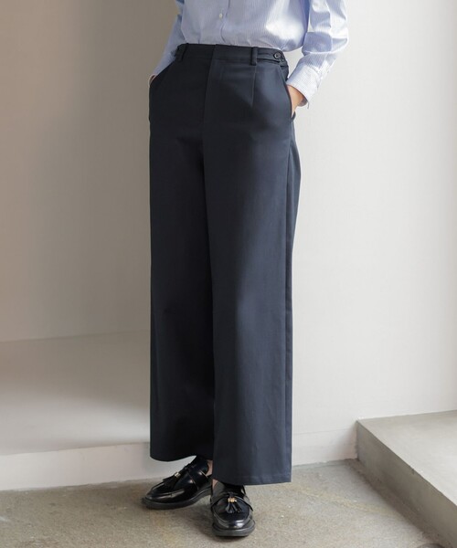 ワイドパンツ パンツ チノストレッチ レディース : ZOZOTOWN Yahoo!店