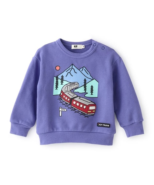 KP BOY（ケーピーボーイ） トレーナー 電車サガラ刺シュウ トレーナー