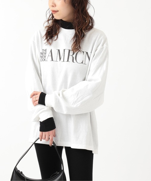 「AMERICANA」 長袖カットソー FREE ホワイト レディース_画像2
