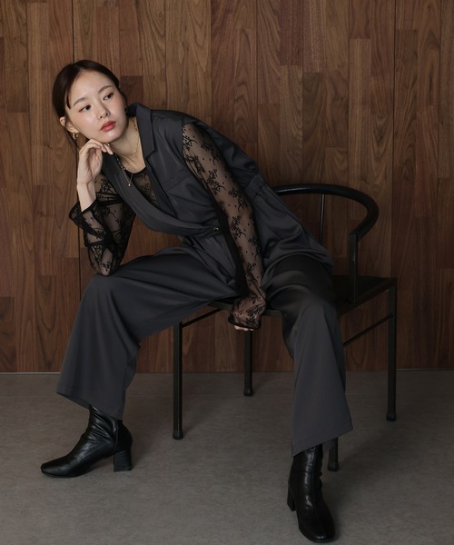 J by blue（ジェイバイブルー） パンツドレス テーラード