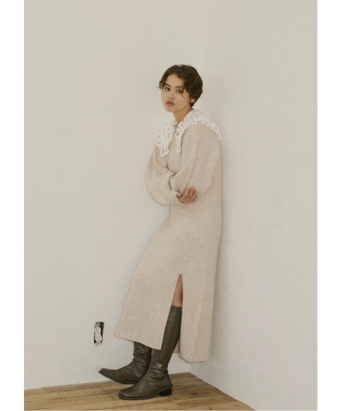 ワンピース Cherie Knit Dress NOTRE emor NOTRE emor（ノートルエモア） ワンピース Cherie Knit Dress