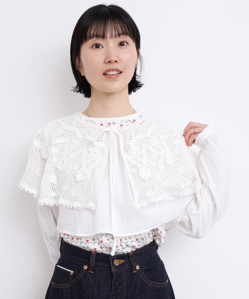 l'atelier du savon（アトリエドゥサボン） ブラウス シャツ handcraft