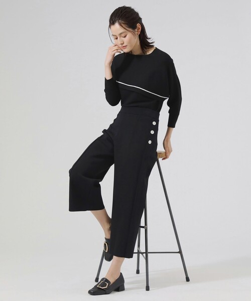 「CAST:」 長袖ニット M ブラック レディース_画像5