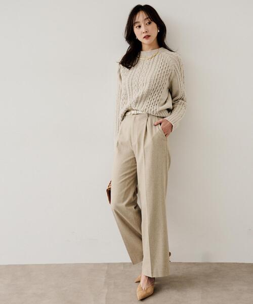 UNTITLED（アンタイトル） ニット セーター 「洗える」スポン