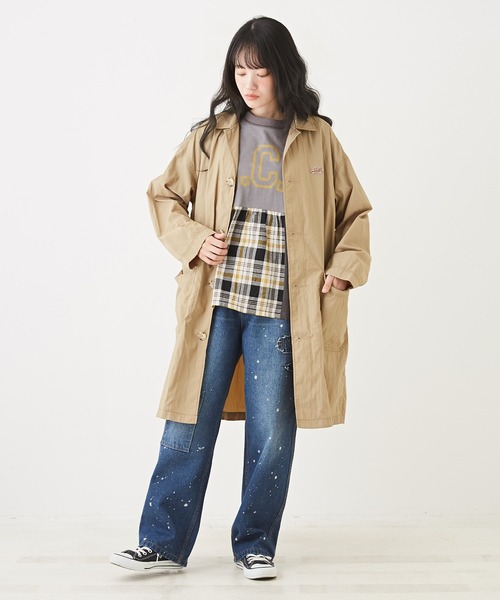 「CUBE SUGAR」 ステンカラーコート M ベージュ レディース_画像7