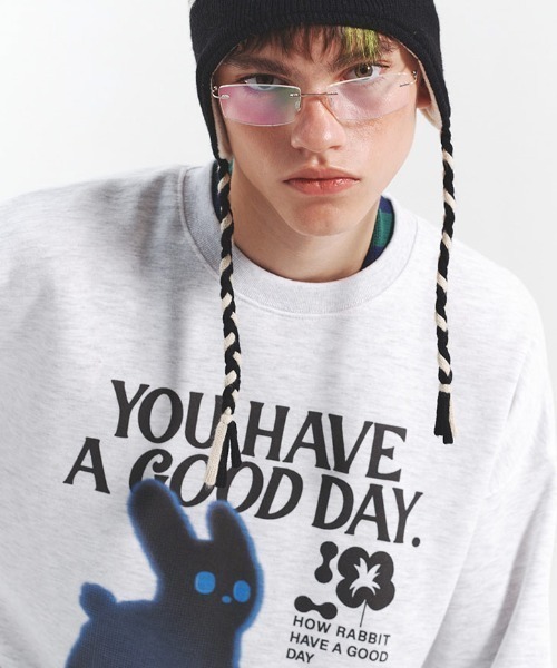 「A‘gem 9」 「MAIN BOOTH」スウェットカットソー L グレー レディース_画像2