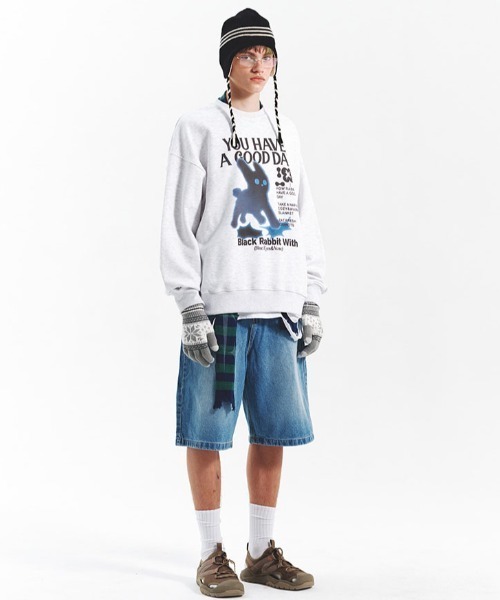 「A‘gem 9」 「MAIN BOOTH」スウェットカットソー L グレー レディース_画像4