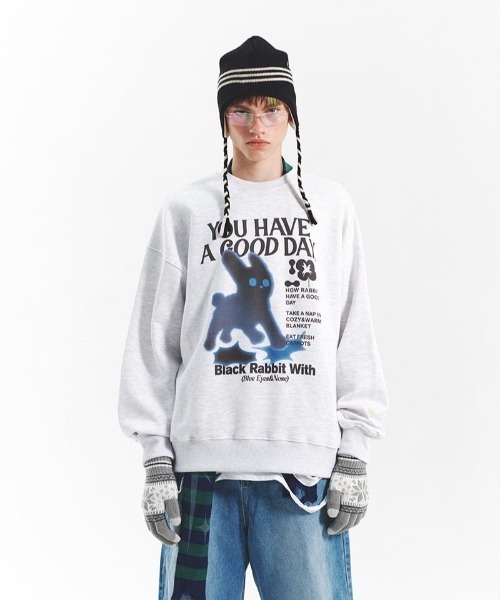 「A‘gem 9」 「MAIN BOOTH」スウェットカットソー L グレー レディース_画像5