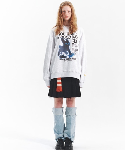 「A‘gem 9」 「MAIN BOOTH」スウェットカットソー L グレー レディース_画像6