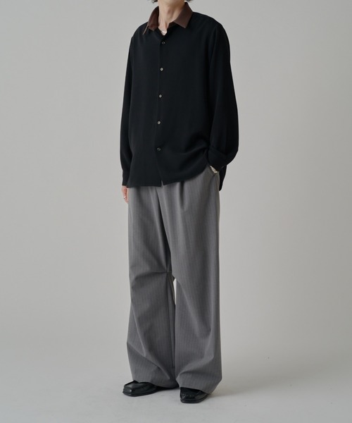 Lui's（ルイス） シャツ ソフトタッチクレリックシャツ メンズ