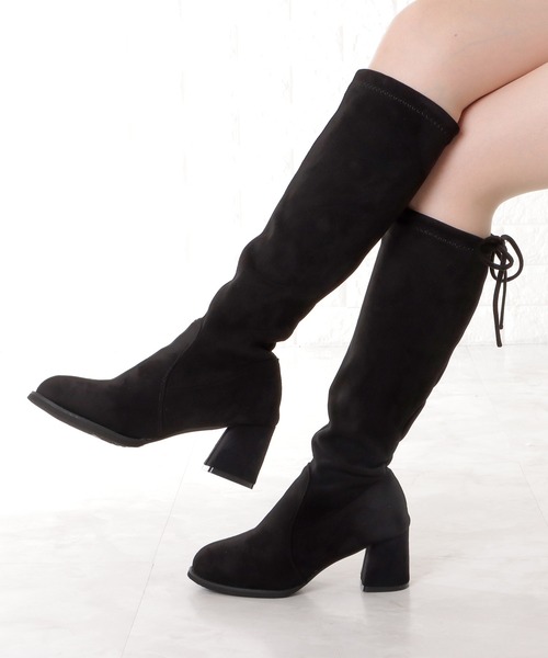 「Lace Ladies」 ロングブーツ 23.5 ブラック レディース_画像5