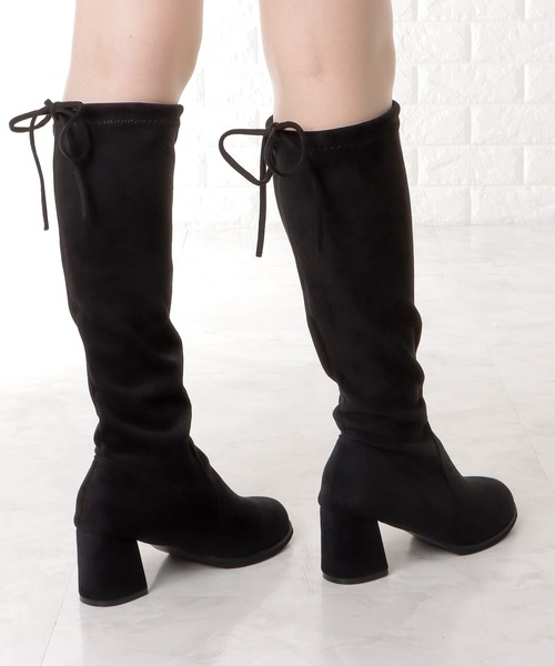 「Lace Ladies」 ロングブーツ 23.5 ブラック レディース_画像8
