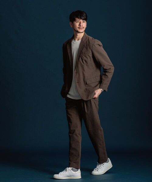 「THE SHOP TK 」 テーラードジャケット 02 オリーブ メンズ_画像5