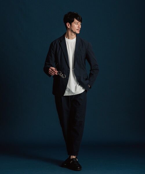 「THE SHOP TK 」 テーラードジャケット 02 オリーブ メンズ_画像8