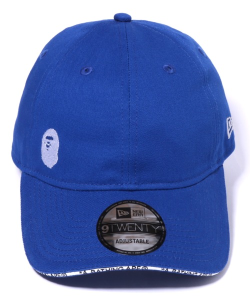 A BATHING APE」 キャップ「NEW ERAコラボ」 FREE オレンジ メンズ