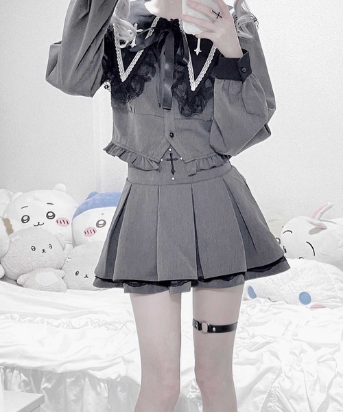 MA*RS（マーズ） セットアップ 「2点SET」クロス刺繍短丈セットアップ