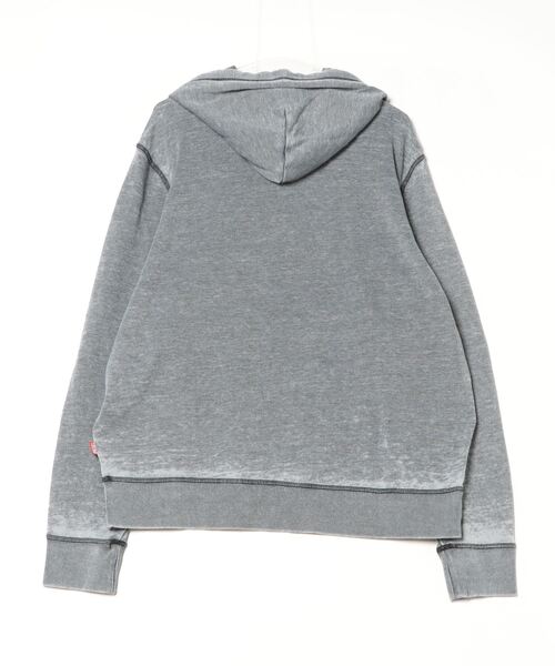 DIESEL BLACK GOLD フード付きブラックパーカー M DIESEL BLACK GOLD 「DIESEL GOLD」 プルオーバーパーカー LARGE
