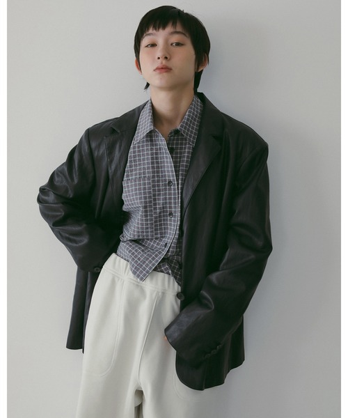 anuke（アンヌーク） ブラウス シャツ Check Short Shirts レディース