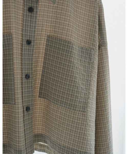 anuke（アンヌーク） ブラウス シャツ Check Short Shirts レディース