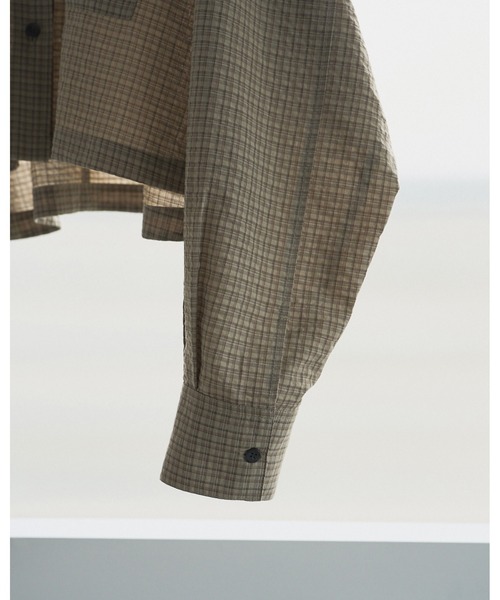 anuke（アンヌーク） ブラウス シャツ Check Short Shirts レディース