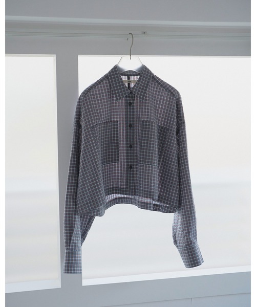 anuke（アンヌーク） ブラウス シャツ Check Short Shirts レディース