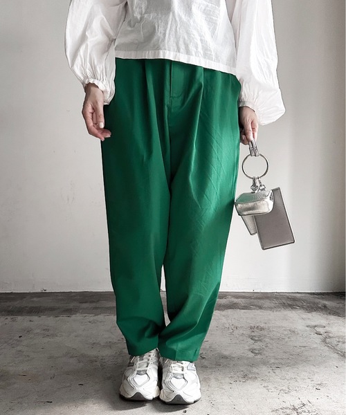 「COMMON WARE」 スラックス L グリーン レディース_画像5