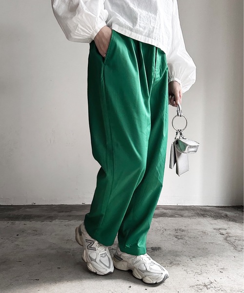 「COMMON WARE」 スラックス L グリーン レディース_画像6