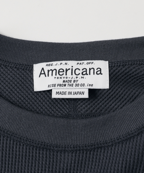 5/6最終日！シール付き！新品americanaサーマルTシャツ　ホワイト 5/6最終日！シール付き！新品americanaサーマルTシャツ ホワイト