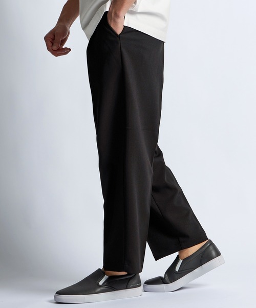 LANVIN en Bleu スラックス コードレーン ワイドパンツ メンズ