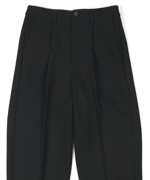 LANVIN en Bleu スラックス コードレーン ワイドパンツ メンズ