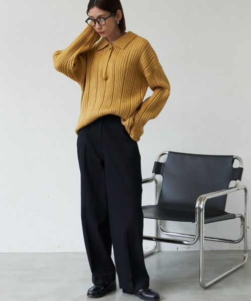 「Auntie Rosa Holiday」 長袖ニット FREE ブルー レディース_画像6