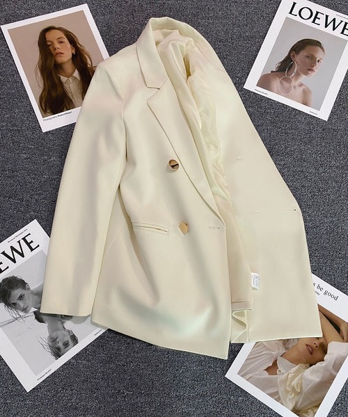 「BLANC FICELLE」 テーラードジャケット M ブラック レディース_画像2