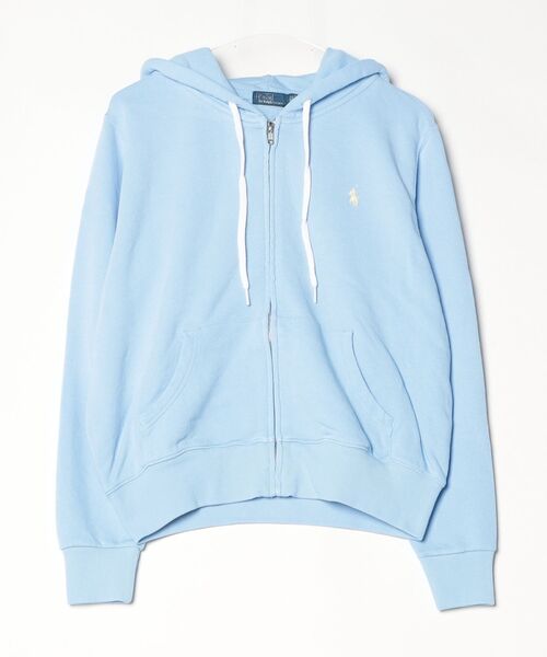 j*e様 POLO RALPH LAUREN 水色 Mサイズ パーカー POLO RALPH LAUREN（ポロ・ラルフローレン） パーカー ライトウェイト