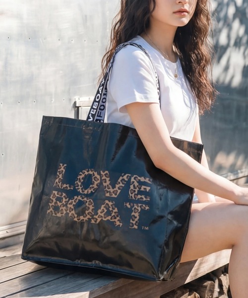 新品未使用☆浜崎あゆみ×109コラボ LOVE BOAT レオパード柄バッグ ラブボート トートバッグ 「LOVE BOAT/ラブボート」LOVE BOAT